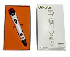 Dikale 3D Pen Kit DKL-US-H07A White w/Stand Filament and charger Printing