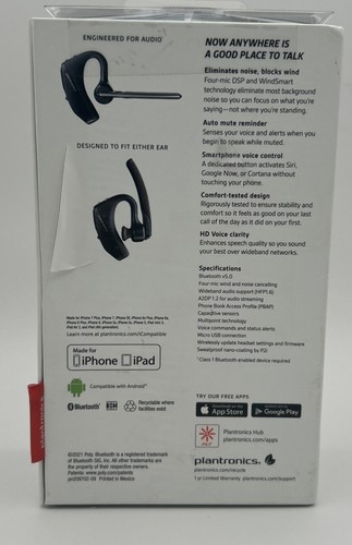 Plantronics - Voyager 5200 (Poly) - Bluetooth Over-the-Ear (Monaural) - Picture 3 of 6