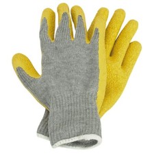 Latex Coated Work Gloves Medium 1 Pairs
