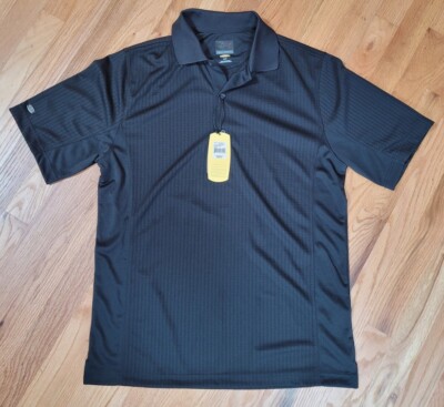 Greg Norman Golf Polo Men s Small Black Play Technical Performance NWT G7S1K412