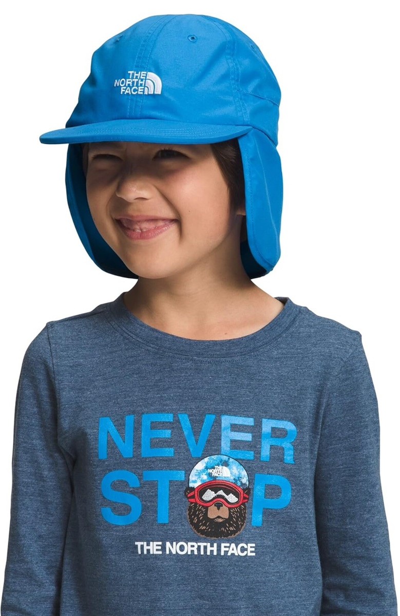 NWT THE NORTH FACE Class V Sunshield Kids Hat Super Sonic Blue Sz S Toddler