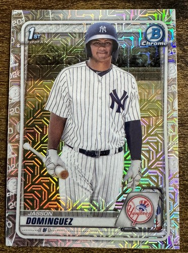 Jasson Dominguez [Mega Box Mojo Refractor] #BCP-8 2020 Bowman Chrome Prospects card