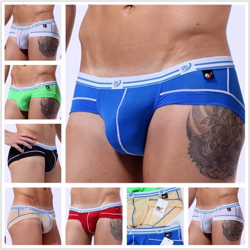 Slip uomo sexy migliorare intimo seta morbido comodo U convesso marsupio pantaloncini - Foto 1 di 17