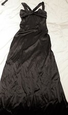 Dolce & Gabbana women's  black silk formal dress, size L , MRSP $ 3995 NWT