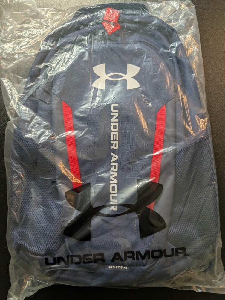 Under Armour Hustle 6.0 Storm 16in Laptop Backpack Navy School Book Bag