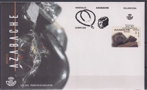 Spain 2020 Minerals - Jet FDC