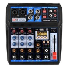 6 Channel Sound card 16 DSP Effects Audio Mixer USB Play and Record Bluetooth PC