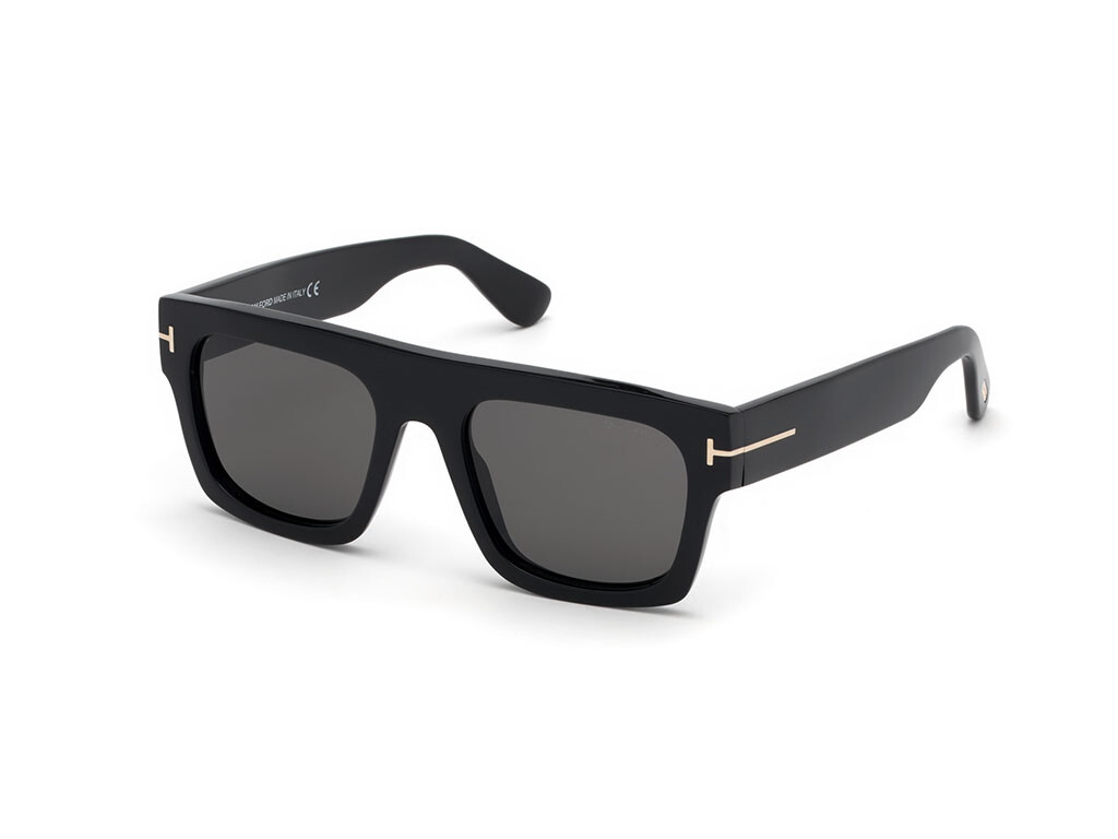 TOM FORD Sunglasses FT0711 FAUSTO 01A black smoke 53 mm