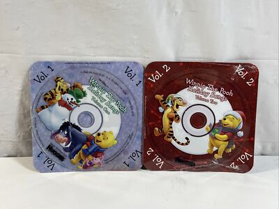 Disney Huggies Winnie the Pooh Kids Christmas Holiday Songs Volume 1 & 2 CD New