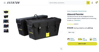 Aventon Abound Pannier Bag - NIB - Brand New