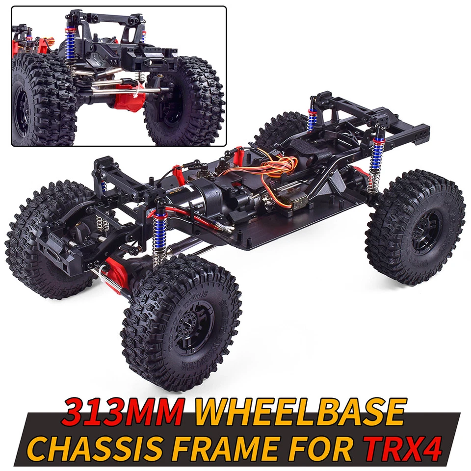 AUSTARHOBBY RC 313 mm 2-Gang-Getriebe-Chassisrahmen für Traxxas 1/10 RC-Auto - Bild 3 von 4