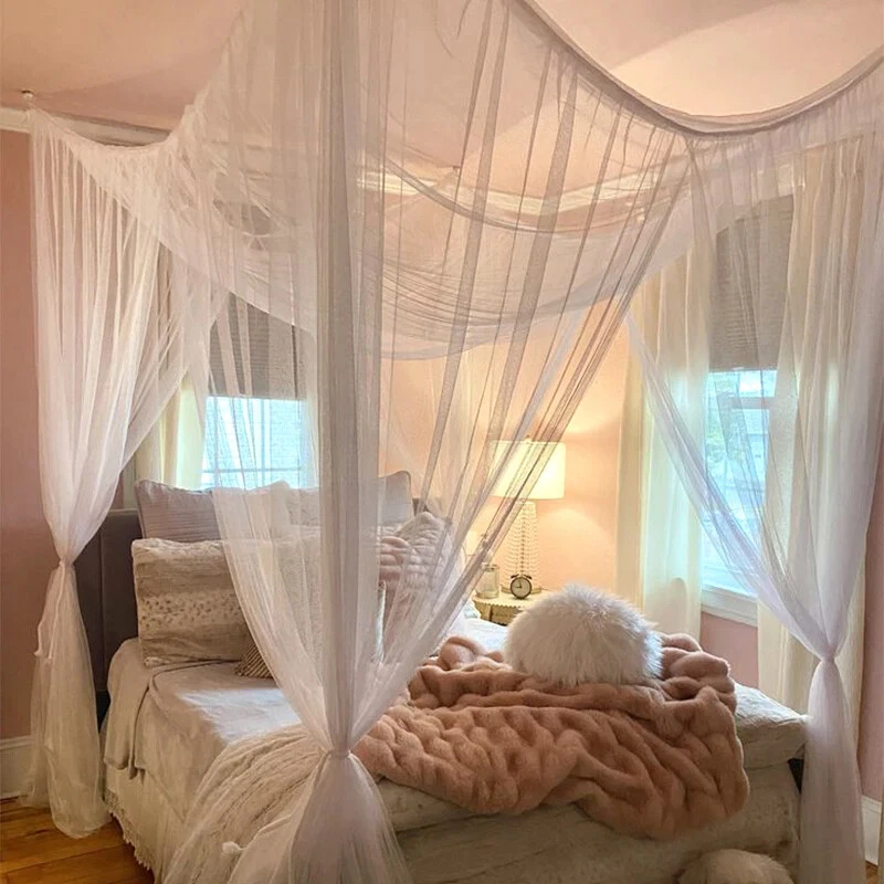 XXL Doppelbett Moskitonetz Fliegengitter Fliegennetz Mückennetz Betthimmel - Bild 3 von 4