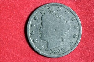 ESTATE FIND 1907 - LIBERTY V NICKEL!! #N06443