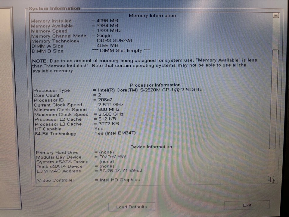 Lote (8) Dell Latitude E6320 13.3 i5-2520M 4GB Sin HDD Sin Cámara Web Batería Malla Piezas Foto 2 de 4