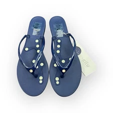 Rovmia by ccilu Stepping Stone Massage Sandals Size 11 Blue Swarovski