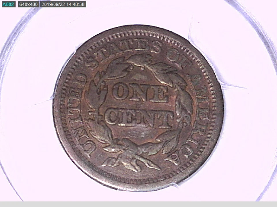 1847 Large Cent PCGS VF 20 27870908 Video - Image 2 of 4