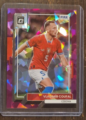 2023 Donruss Soccer Optic Vladimir Coufal Purple Cracked Ice SP #/99 Croatia