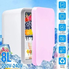 8L Portable Mini Fridge for bedroom cosmetic drink tabletop worktop small Cooler