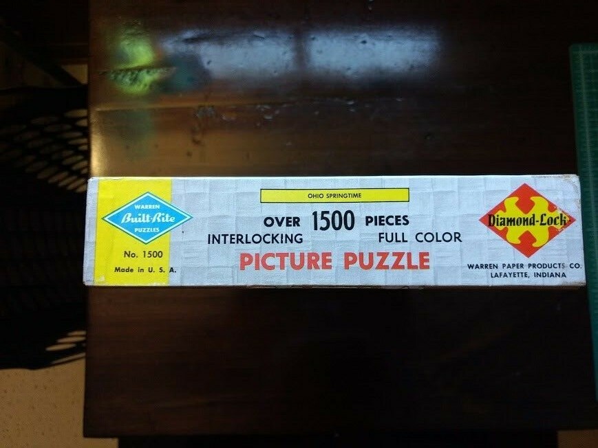 Vintage Deluxe Puzzle Ohio Springtime 1500 Pc 39x23 Built Rite