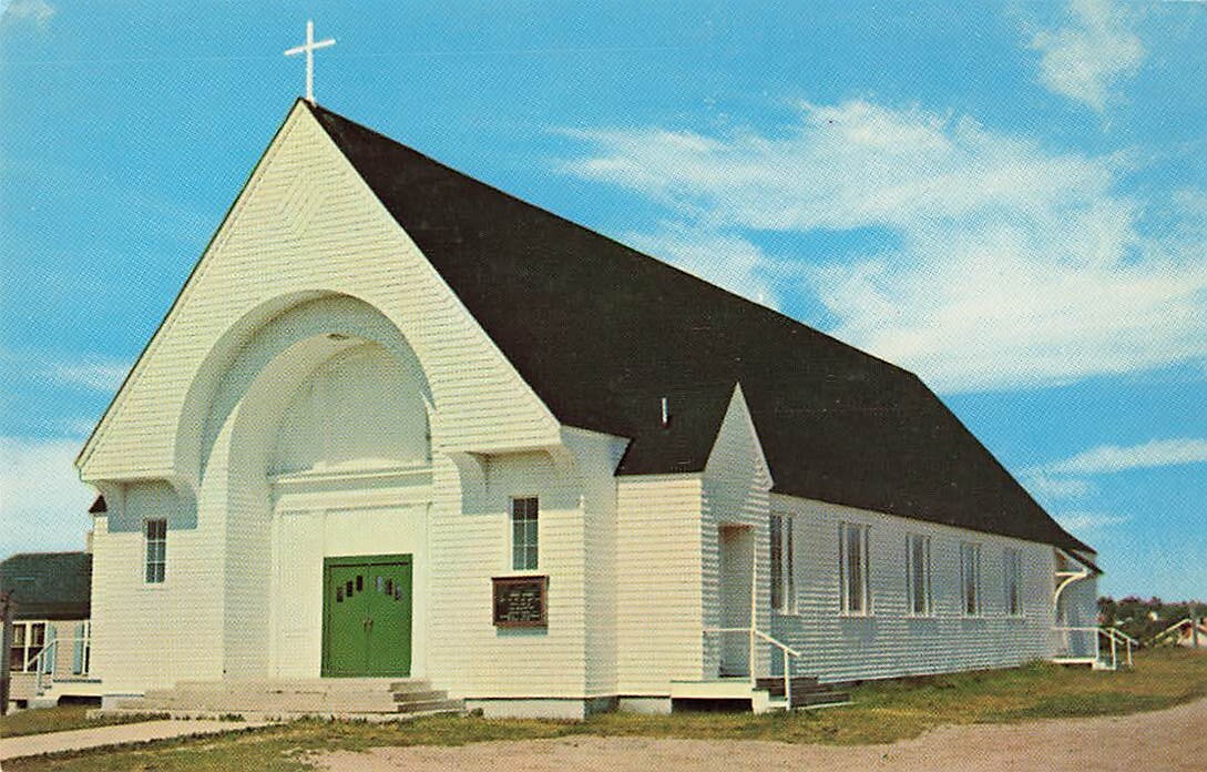 Postcard St Mary's Roman Catholic Church Wells Beach Maine ME