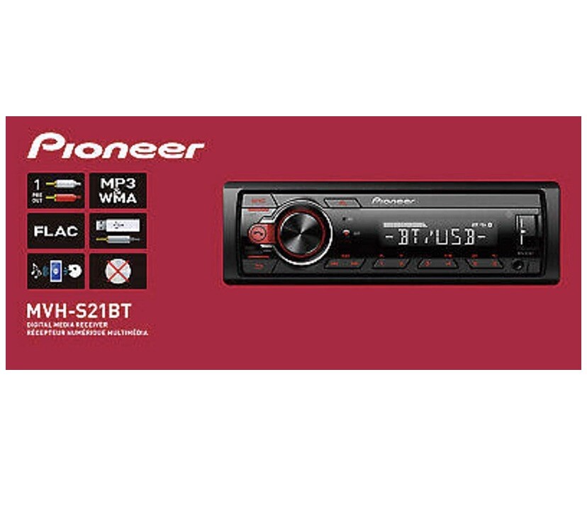 PIONEER SINGLE DIN Bluetooth USB MP3 Auxiliary AM/FM ANDROID