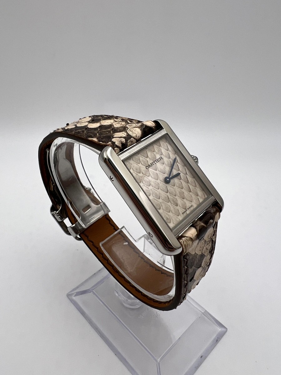 Cartier Tank Solo 24mm x 31mm Python Pattern Dial & Strap
