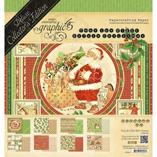 Graphic 45 Double-Sided Paper Pad 8"X8" 24pc 4502497  Twas The Night Before CMas