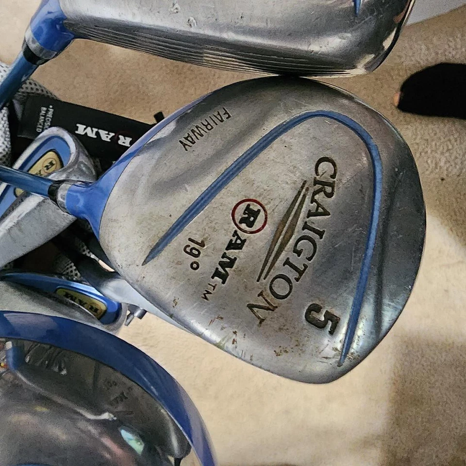RAM CRAIGTON DRIVER,3 WOOD,5 WOOD,4 HY,5,6,7,8,PW.SW,PUTTER W/HC + BAG LADIES - Image 4 of 4