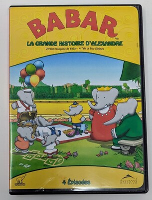 Babar: A Tale of Two Siblings DVD (1990) - Region 1 - FR/EN - VG+ (Tested)