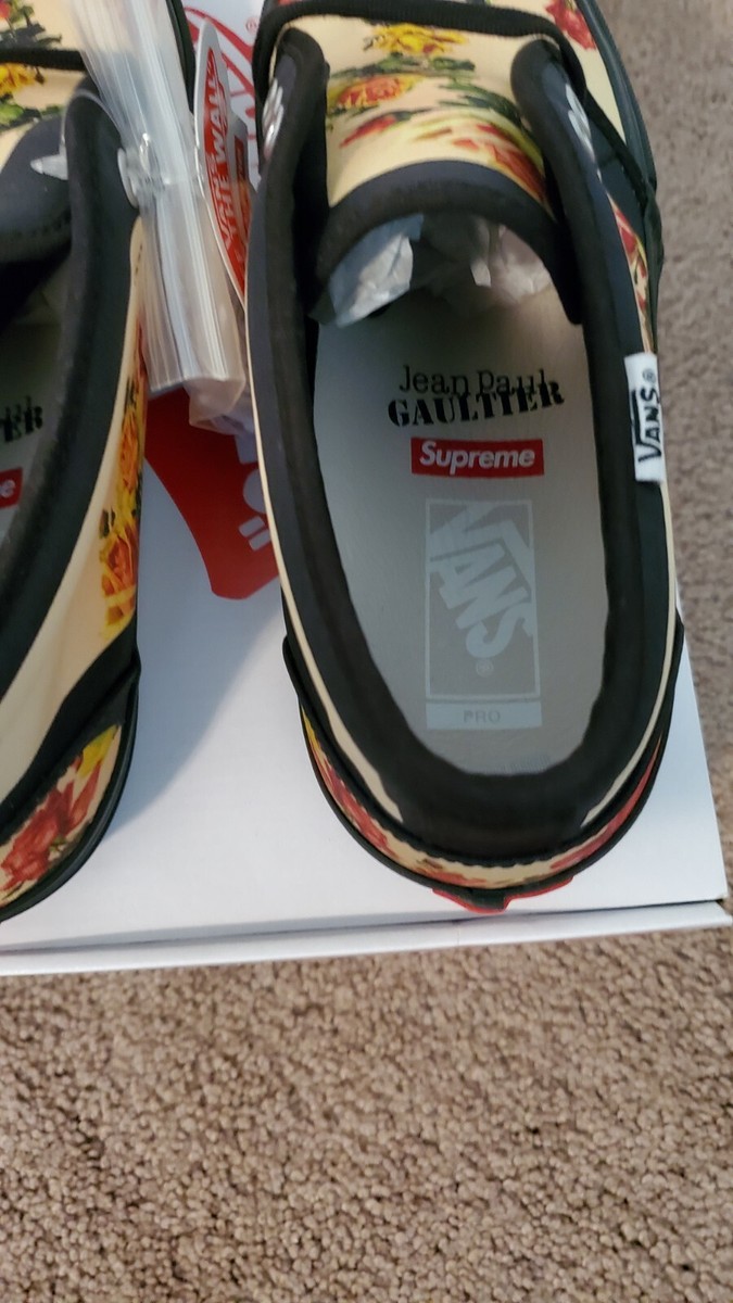 NEW Vans x Supreme x Jean Paul Gaultier Floral Print Chukka
