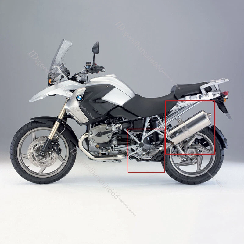 Puntas de escape para BMW R1200GS ADV 2004-2009 motocicleta 51 mm tubo silenciador punta izquierda Foto 2 de 4