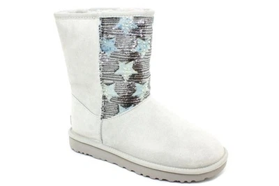 UGG Woman Classic Mini Grey Sequin Stars - Bild 1 von 4