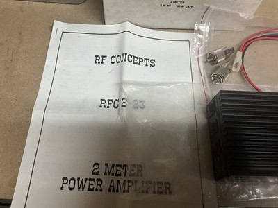RF CONCEPTS MODEL RFC 2-23 VHF 2 METER POWER AMPLIFIER in Box +