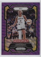 2024 Panini Prizm Monopoly WNBA Purple Wave Prizm Dana Evans #55 14dq