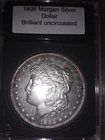 1898-P Morgan Silver Dollar Brilliant Uncirculated encapsulated No reserve