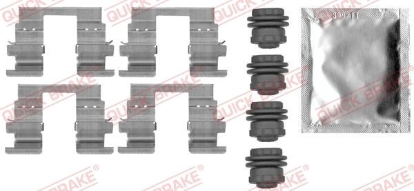 Quick Brake ZubehöRsatz, Scheibenbremsbelag 109-0013 FüR Chevrolet Opel-image