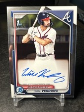 2024 Bowman Chrome Will Verdung 1st Auto #CPA-WV Braves