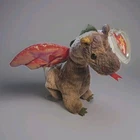 Vtg Ty Beanie Baby Scorch The Dragon With Tag Protector