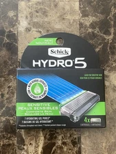 Schick Hydro 5 for Sensitive Skin 7 Hydrating Gel Pools 4 Refillable Cartridges