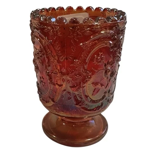 FENTON CARNIVAL GLASS WILD STRAWBERRY TOOTHPICK HOLDER. FREE SHIPPING