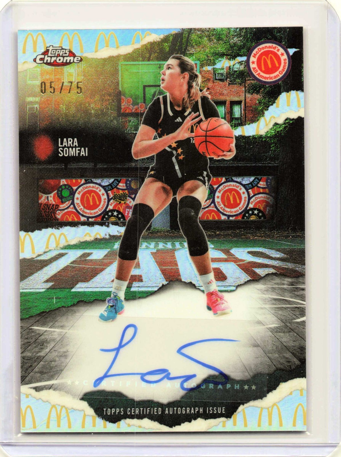 Lara Somfai 2025 Topps Chrome McDonald’s Winning Tags 05/75 Auto #WT-LS