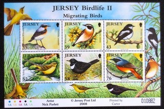 Jersey 2008 Birdlife II SG MS 1406 MNH