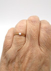 10K Yellow Gold 1/10 CTW Diamond Solitaire Engagement Ring Size 7 [R339] — photo 5