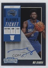 2018-19 Panini Contenders Variation Playoff Ticket 11/35 Mo Bamba #104 Auto 09wc