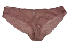 NWT Wacoal 843369 "Level Up" Chantilly Lace / Mesh Bikini, Pink, Old Rose 664 