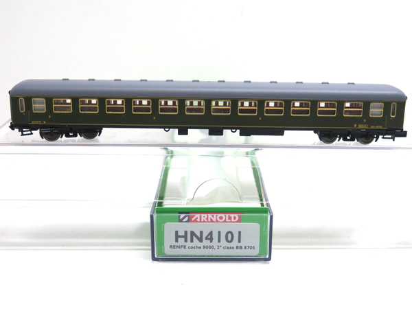 2. Kl. Schnellzugwagen Bb Der Renfe, Epoche Iii, 1:160,Arnold ,Hn 4101, Ovp, Fh-image