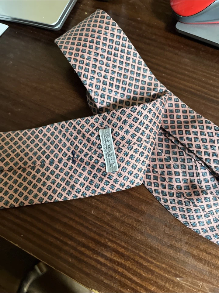 Corbata de cuello vintage Albert Nipon 100 % seda para hombre hecha en Corea Foto 2 de 2