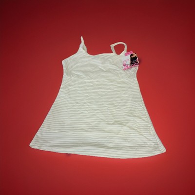 Maidenform Sweet Nothings Camisole Shapewear Fat Free Tank Top Cream/Gold Size L