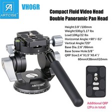 Mini Fluid Video Head 360 Panoramic Camera Tripod Head DSLR Camcorder