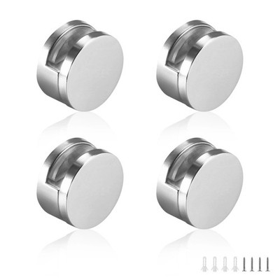 4pcs Glass Clamp Bathroom Zinc Alloy Glass Clip Brackets Mirror Clip,...